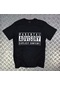 Unisex Siyah Parental Advısory Baskılı T-shirt SIYAH
