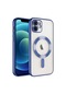 Kilifone - İphone Uyumlu İphone 12 - Kılıf Kamera Korumalı Kablosuz Şarj Destekli Demre Kapak - Sierra Mavi