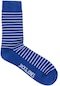 Jack & Jones Renkli Çizgili Tekli Çorap - Kay 12240423 Nautical Blue