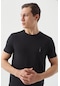 Twn Slim Fit Siyah Düz Örgü T-Shirt 0Ec148551753M