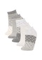 Defacto Kadın Desenli 5li Patik Çorap R8302aznsgr64