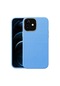 Kilifone - İphone Uyumlu İphone 12 - Kılıf Koruyucu Suni Deri Natura Kapak - Mavi