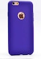 Noktaks - iPhone Uyumlu 6 Plus / 6s Plus - Kılıf Mat Renkli Esnek Premier Silikon Kapak - Mor
