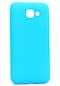 Kilifone - Samsung Uyumlu Galaxy A8 2016 - Kılıf Mat Renkli Esnek Premier Silikon Kapak - Turkuaz
