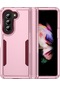 Samsung Galaxy Uyumlu Z Fold5 5g İçin Pc + Tpu Askeri Sınıf Düşmeye Karşı Koruyucu Telefon Kılıfı - Pembe / Gül Pembe Gül