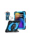 Xiaomi Pad 7 11.2 İnç Kılıf 2024 Çocuklar Tablet Kapak Silikon + Pc Funda İçin Black And Blue Xiaomi Pad 7 Pro Arka Kapak