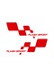 2 Adet Flash Sport Sticker - Renault Sticker - Kapı Altı Sticker - 20cm X 8cm - Kırmızı