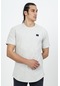 Maraton Sportswear Comfort Erkek Bisiklet Yaka Kısa Kol Basic Ekru T-Shirt 21614-Ekru