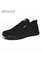 Siyah Erkekler Rahat Ayakkabılar Örgü Nefes Erkek Ayakkabı Tenis Ayakkabıları Açık Ayakkabı Spor Ayakkabı Artı Boyutu 39-48