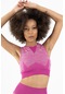 Maraton Active Slimfit Kadın Bisiklet Yaka Kolsuz Fitness Orkide Bra 813054-Orkide