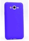 Kilifone - Samsung Uyumlu Galaxy J7 - Kılıf Mat Renkli Esnek Premier Silikon Kapak - Saks Mavi