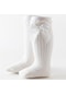 Pembe Bebek Diz Üstü Çorap Beyaz Sevimli Yay Infent Çorap Yenidoğan Çocuklar İçin Örgü Çorap Kızlar Ve Erkekler İçin