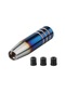 Wezone Alüminyum Manuel Vites Kolu 13cm - Evrensel Uyumlu 8/10/12mm Adaptörlü - Mavi Isılandı Sürüş Kolu Mavi