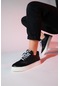 Luvishoes Sande Siyah Denim Detaylı Kadın Spor Sneakers