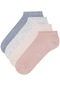 Pembe Basic 4lü Patik Çorap