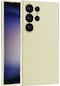 Ekılıf - Samsung Galaxy S24 Ultra Uyumlu Kılıf Mat Soft Premier Silikon Kapak - Gold