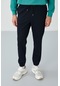 Tommy Life Lacivert Yüzeyi Dokulu Standart Fit Erkek Eşofman Alt - 82156 Lacivert