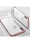 Kilifone - Xiaomi Uyumlu Mi A2 Lite - Kılıf Dört Köşesi Renkli Arkası Şefaf Lazer Silikon Kapak - Rose Gold