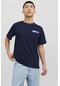 Jack & Jones Erkek T Shirt 12233999 Lacivert-mavi