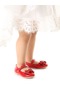 Kiko Kids Cırtlı Kum Sim Fiyonklu Kız Çocuk Babet Ayakkabı Ege 202 Rugan Kırmızı