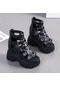 Siyah Tuınanle Kadın Platform Sandalet Kadın Ayakkabı Yumuşak Kadın Ayakkabı Yaz Leisuer Takozlar Plaj Ayakkabısı