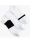 Koton 3'lü Patik Çorap Seti Çizgi Detaylı Pamuk Karışımlı Beyaz 4sam80237aa