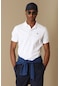 Lufian Erkek Laon Spor Polo Yaka T-Shirt 627111040091 Beyaz