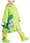Hyt-çocuk Karikatür Sevimli Yağmurluk Kapüşonlu Kalın Çantalı Takım Xl-yeşil