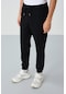 Tommy Life Siyah Yüzeyi Dokulu Standart Fit Erkek Eşofman Alt - 82156 Siyah