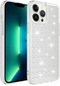 iPhone Uyumlu 13 Pro Kılıf Airbagli Parlak Tasarımlı Lopard Snow Kapak - Renksiz
