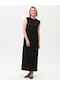 Defile İçlik Sade Basic Kolsuz Elbise - 6041 - Siyah-siyah