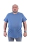 Mocgrande Büyük Beden Basic Tişört 11100 Koyu Mavi - Koyu Mavı