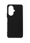 Kilifone - Vivo Uyumlu Y27 - Kılıf Mat Soft Esnek Biye Silikon - Siyah