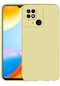Kilifone - Xiaomi Uyumlu Redmi 10c - Kılıf Mat Renkli Esnek Premier Silikon Kapak - Gold