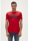 Fancy T-shirt Crimson Red Kırmızı 3d Baskılı Bisiklet Yaka Erkek Tişört-kırmızı