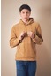 Fullamoda Kapüşonlu Kanguru Cepli Polar Sweatshirt 25kerk6045205544- Bej