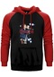 The Doors İn Concert Konser Kırmızı Renk Reglan Kol Kapşonlu Sweatshirt