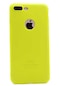 Kilifone - İphone Uyumlu İphone 7 Plus - Kılıf Mat Renkli Esnek Premier Silikon Kapak - Sarı