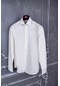 Erkek Slim Fit Uzun Kol 6 Drop Kemik Gömlek-kemik