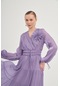 Ftz Organze Elbise Lila 31015 Lila