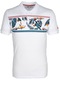 Erkek Beyaz Slim Fit Polo Yaka Baskılı Tshirt 1179-beyaz Beyaz