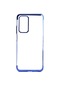 Tecno - Huawei P Smart 2021 Ppa-lx2 - Kılıf Dört Köşesi Renkli Arkası Şefaf Lazer Silikon Kapak - Mavi
