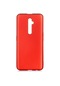 Noktaks - Oppo Uyumlu Oppo Reno 2z - Kılıf Mat Renkli Esnek Premier Silikon Kapak - Kırmızı