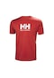 Helly Hansen Logo Erkek Kırmızı Yuvarlak Yaka Tişört 33979-163