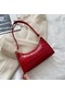 Kırmızı Moda Küçük Omuz Çantaları Kadınlar Için Retro Timsah Desen Pu Deri Çanta Kadın Rahat Günlük Tote Koltukaltı Çanta