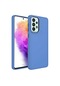 Kilifone - Samsung Uyumlu Galaxy A52 / A52s - Kılıf Metal Çerçeve Ve Buton Tasarımlı Silikon Luna Kapak - Lavendery Gray