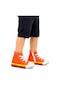 Kiko Kids Tinna Bağcıklı Erkek Bebek Boğazlı Keten Spor Ayakkabı Turuncu