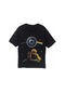 Pınk Floy Baskılı T-shirt SIYAH