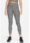 Nike Dri-fit Mid Rise Leggings 7/8 3 Cepli Toparlayıcı Tayt Siyah Gri