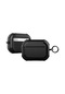 Siyah Darbeye Dayanıklı Kılıf Yumuşak Silikon Metal Kanca Bluetooth Kulaklık Kapağı Airpods Uyumlu 3 2 1 Airpods Pro 2